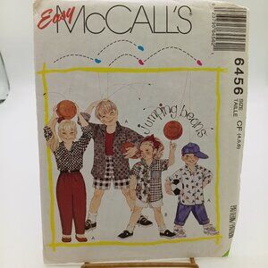 Vintage McCall's 6456 Children's Shirt Pants & Shorts Pattern Size CD 2 3 4 UNCU